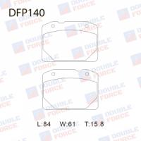 Тормозные колодки DOUBLE FORCE DFP140 (диск.)